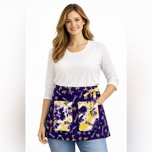 Handmade Minnesota Vikings Tie-Dye Pocket Apron